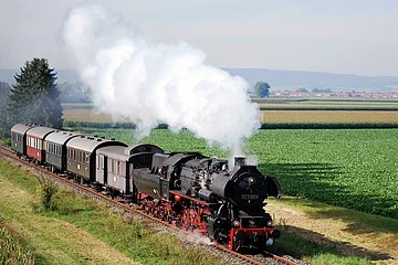 Dampfzugfahrt im Bayerischen Eisenbahnmuseum